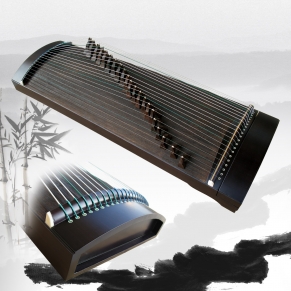 新款专利优质专业黑檀素面轻巧便携式90厘米迷你小古筝/半筝 特价