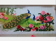 十字绣成品新款客厅花开富贵孔雀锦绣春光十字绣最新款印花包邮